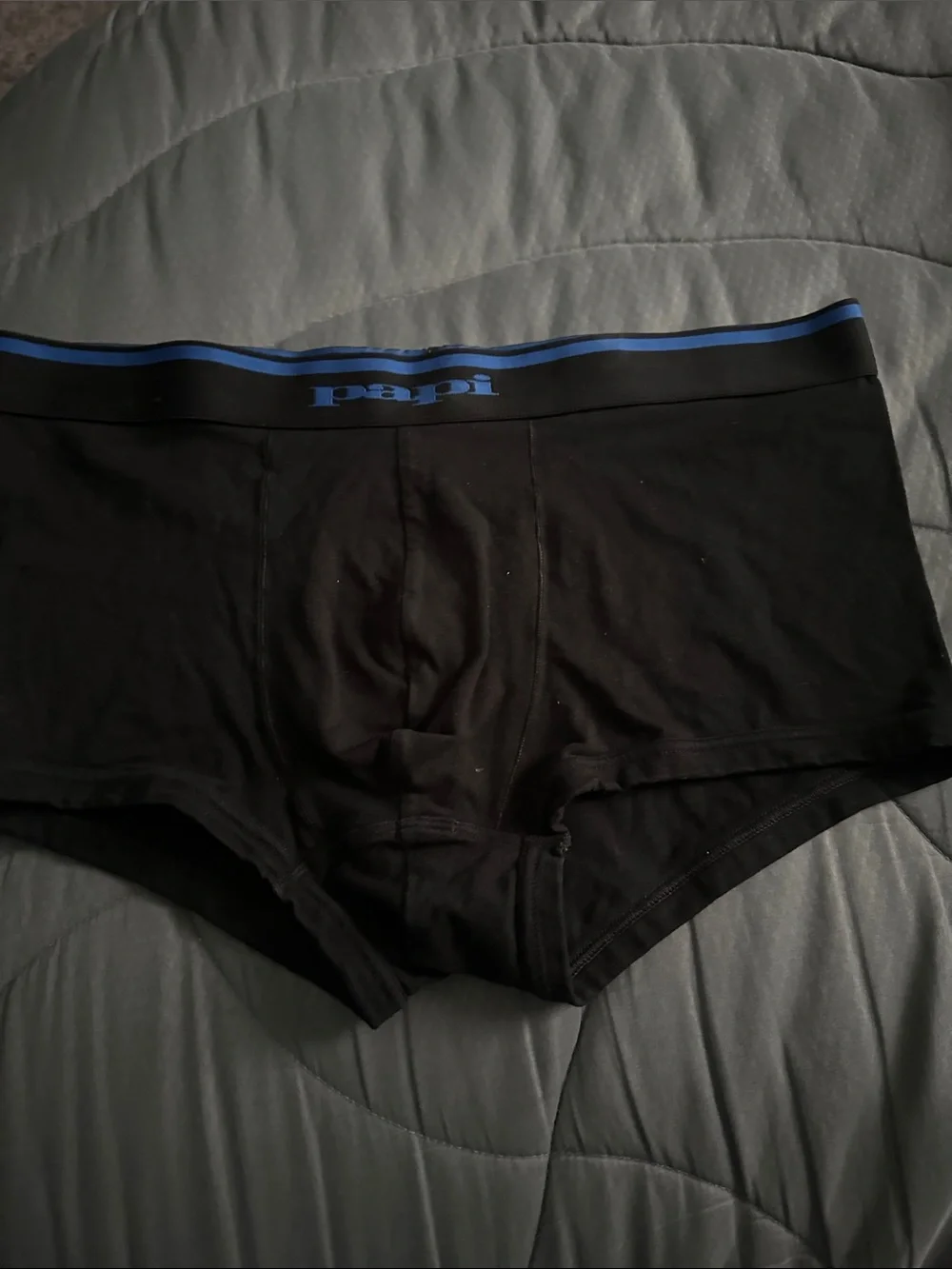Papi Men's Black & Blue Boxer Briefs - 2-Pack